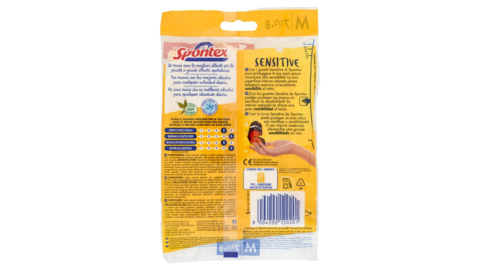 Spontex Guanti Casalinghi Soft Cartoncino Taglia M