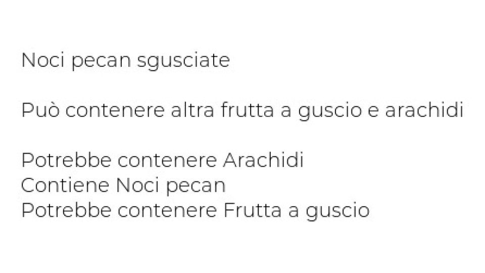 Noci Pecan Sgusciate
