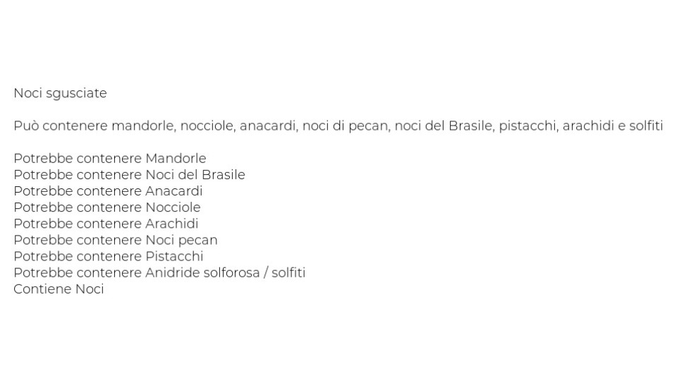 Noci Sgusciate P&p
