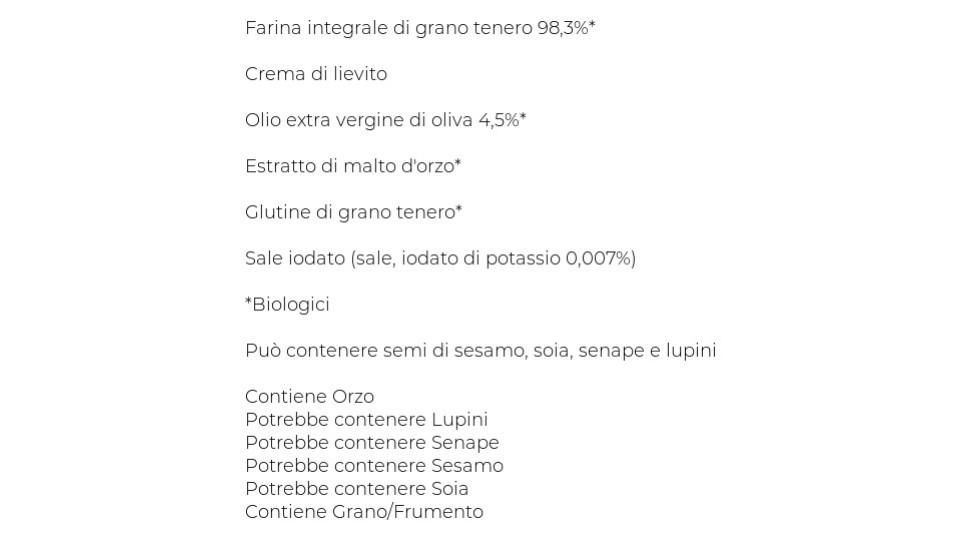 Grissini Integrali