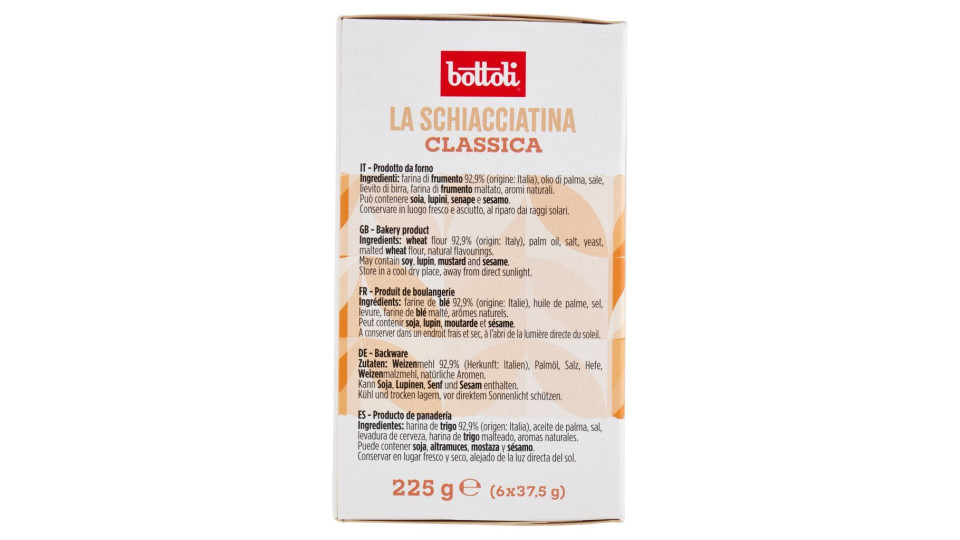 La Schiacciatina Mantovana Classica 8 x 37,5 g