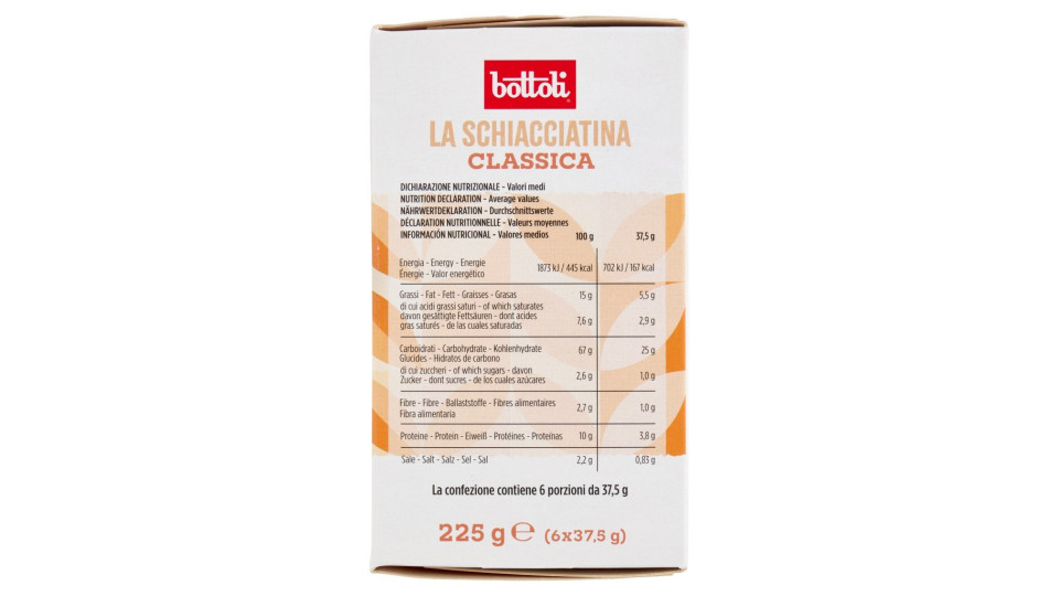 La Schiacciatina Mantovana Classica 8 x 37,5 g