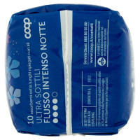 Assorbenti Extra Lunghi Ripiegati con Ali Ultra Sottili Flusso Intenso Notte 10 Pz