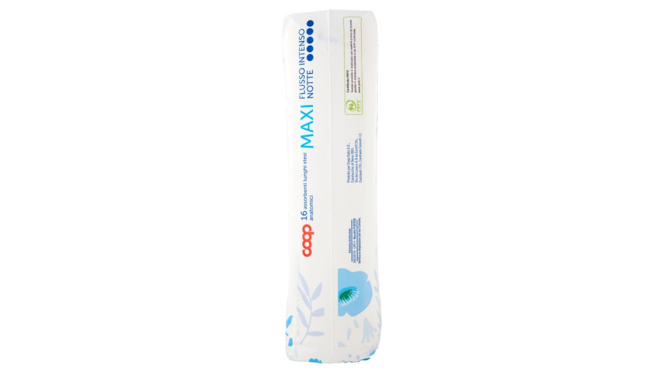 Assorbenti Stesi Lunghi Anatomici Maxi Flusso Intenso Notte