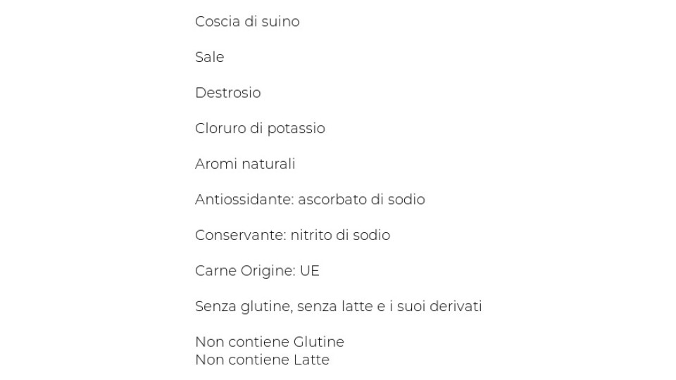 Prosciutto Cotto Alta Qualità