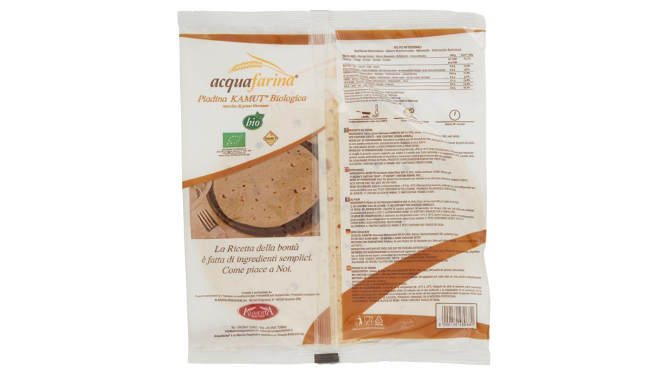 Piadina Kamut Bio Acquaf.300g