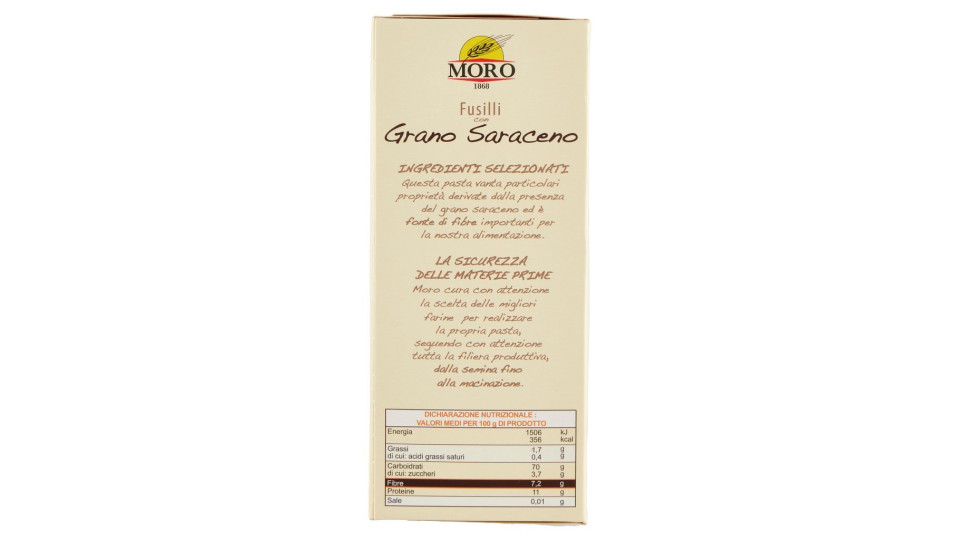 Fusilli con Grano Saraceno