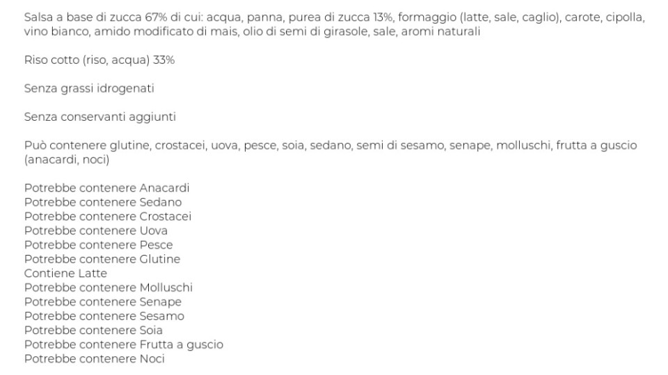 Risotto Zucca Vlm 250g