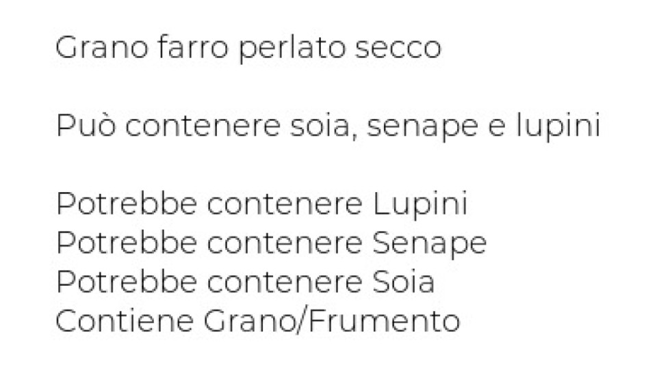 Farro Perlato 500g Nb
