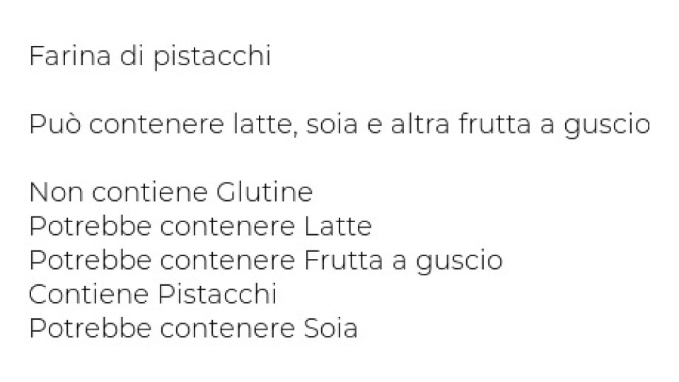 Farina di Pistacchi