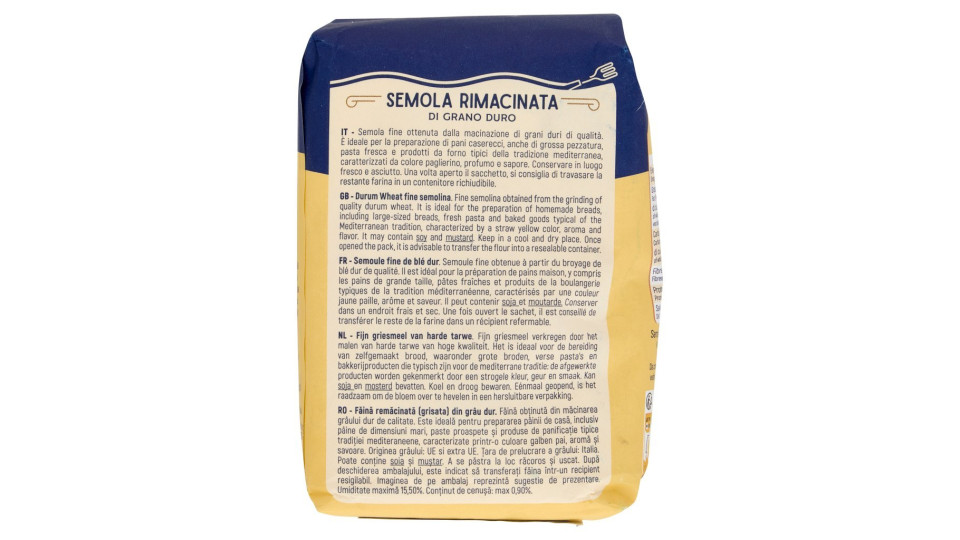 Semola Rimacinata di Grano Duro 1 Kg