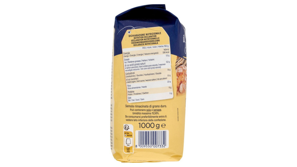Semola Rimacinata di Grano Duro 1 Kg