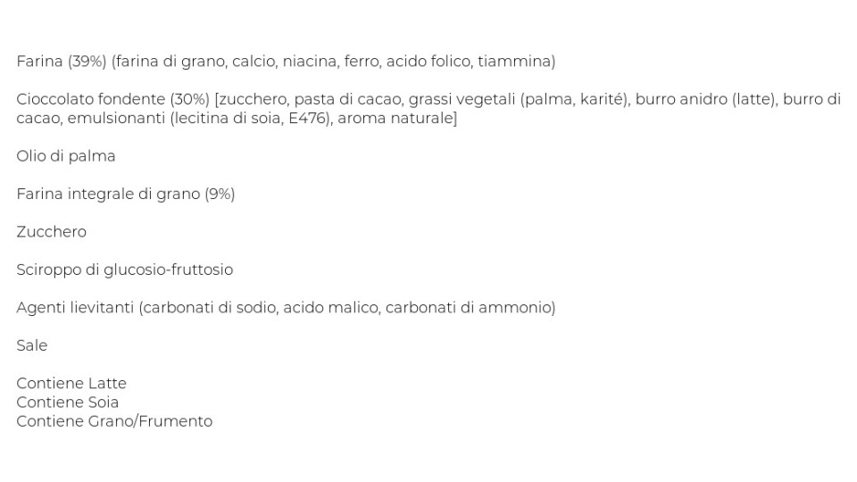 Digestive al Cioccolato Fondente