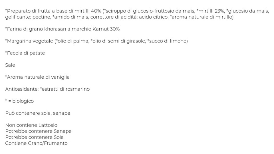 Sfogliatina Mirtillo  Bio 4 x 50 g