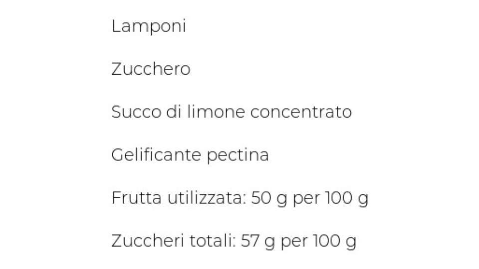 Confettura Naturrein Lamponi