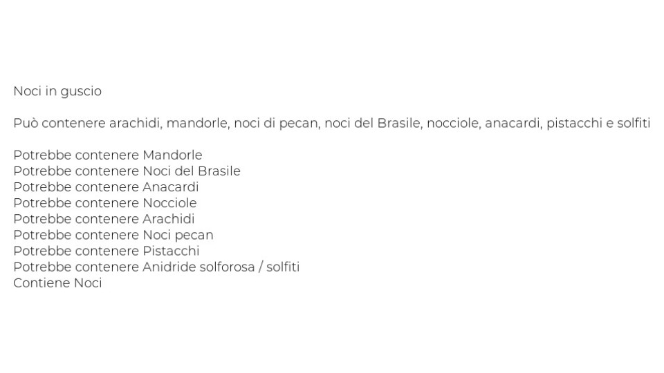 Noci in guscio