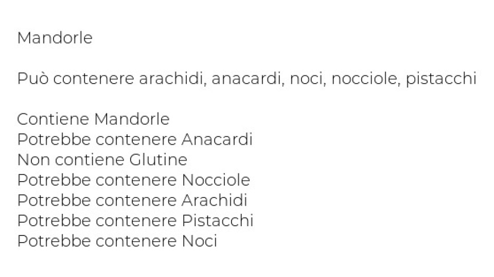 Mandorle Affettate