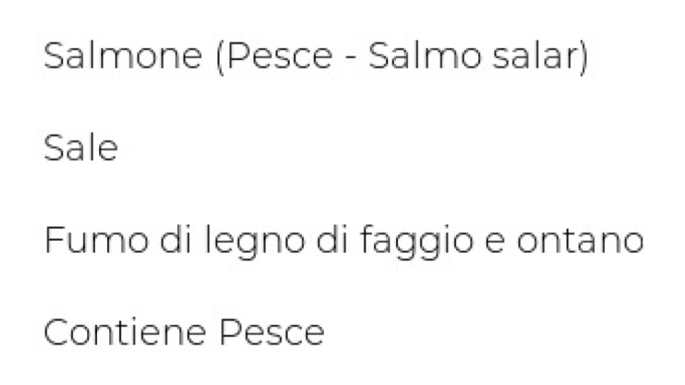 Salmone Scozzese Affumicato Lavorazione a Fetta Lunga