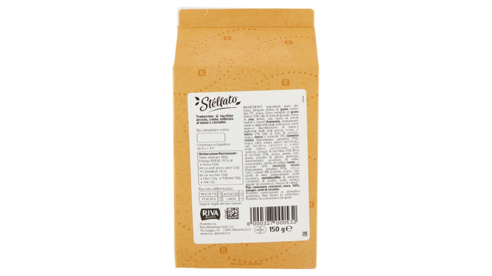 Stellato Tacchino Arrosto, Crema Vellutata al Tonno e Cetriolini