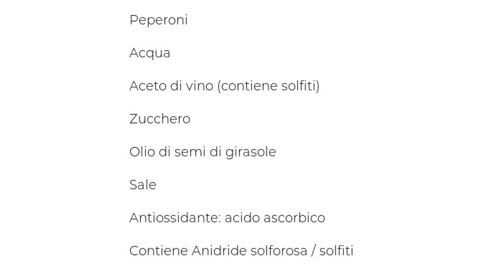 Peperoni in Agrodolce