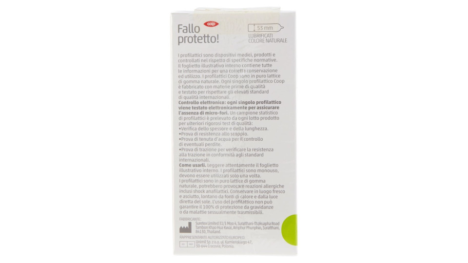 Fallo Protetto! Preservativi Lubrificati Sottili 12 Pz