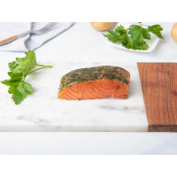 Salmone gravlax marinato all'aneto
