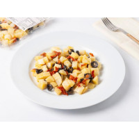 Contorno di patate, olive e pomodorini secchi, Cortilia