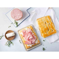Kit focaccia, mortadella e robiola