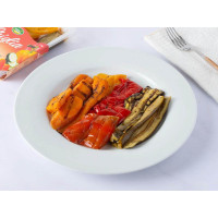 Peperoni, carote e zucchine grigliate