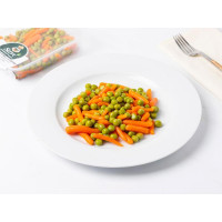 Carote baby e piselli lessati