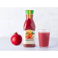 Succo di arancia rossa e melograno