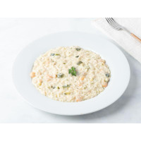 Risotto con gamberi e zucchine
