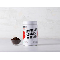 Caffè macinato espresso speaks italian
