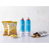 Kit merenda salata gourmet con acqua frizzante