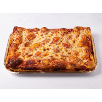 Pizza margherita in teglia