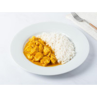 Pollo al curry e riso basmati