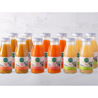 Mix 12 bevande mela, pesca, arancia carota e limone BIO, Cortilia