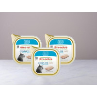 3 Vaschette umido gatto sterilizzato al merluzzo