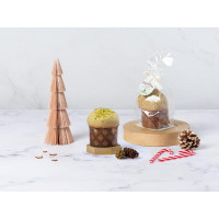 Panettoncino con crema al pistacchio