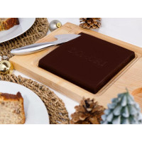 Cioccolato fondente Tanzania 68% con tagliere e coltello