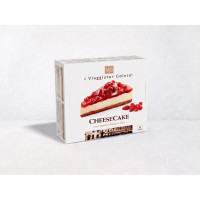 Cheesecake congelata con fragoline, fragole e ribes