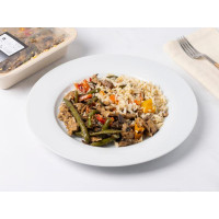 Straccetti vegetali alla diavola con riso basmati