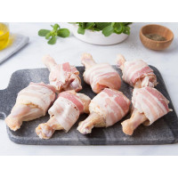 Alette di pollo rurale piemontese con pancetta