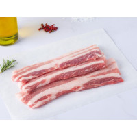 Pancetta fresca di suino etrusco a fette