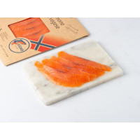 Salmone affumicato taglio sashimi