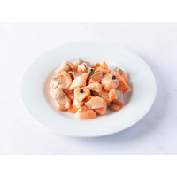 Bocconcini di trota salmonata marinata