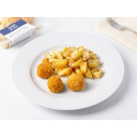 Polpette di merluzzo fritte con patate
