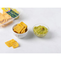 Snack guacamole e nachos