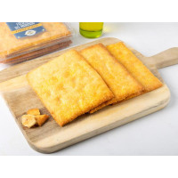 Focaccia con farina di mais croccante