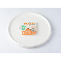 10 piatti pizza compostabili e biodegradabili